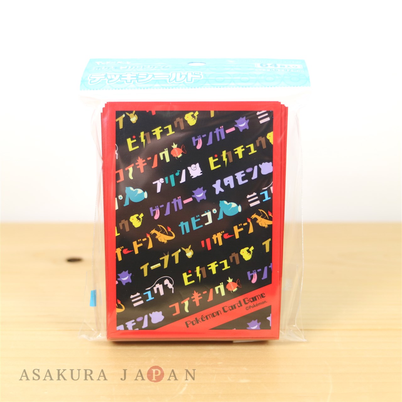 Pokemon Center Japanese Katakana 64 Card Sleeves Deck Protectors 