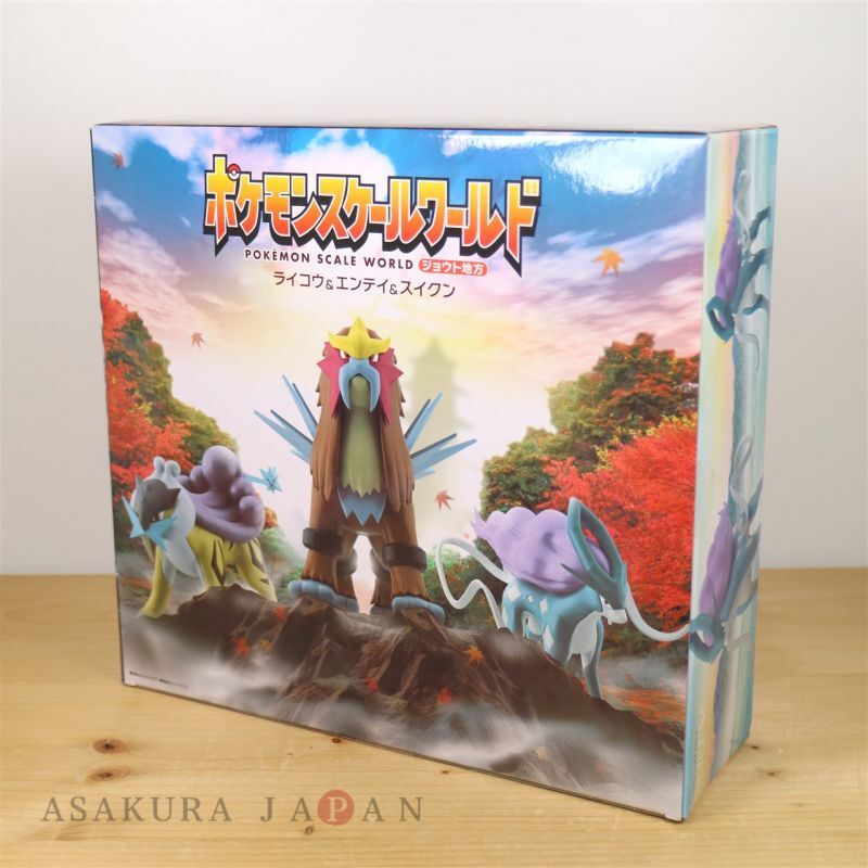 In Stock Bandai Pokemon Scale World Johto Region 1/20 Suicune Entei Raikou  Shokugan Original Genuine Anime Figure Model Toys - AliExpress