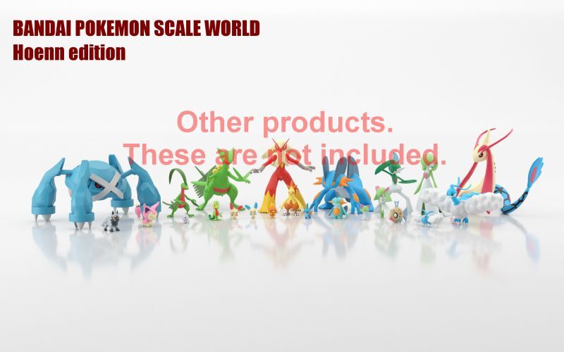 Pokemon Scale World Mudkip Skitty Marshtomp Figures Bandai Japan Import