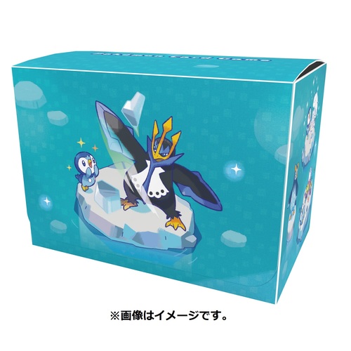 Pokemon Center Original Card Game Flip Deck Case Pochama S Daily Life Piplup