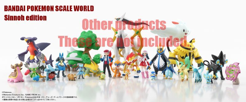 Pokevault on X: More Bandai Scale World Sinnoh Region figures released in  Japan. There is Starly, Bidoof, Lucario, Riolu, Shinx, Glaceon, Leafeon,  Gible, Luxray, Lucas (Pt Ver.), Dawn (Pt Ver.), plus pre-order