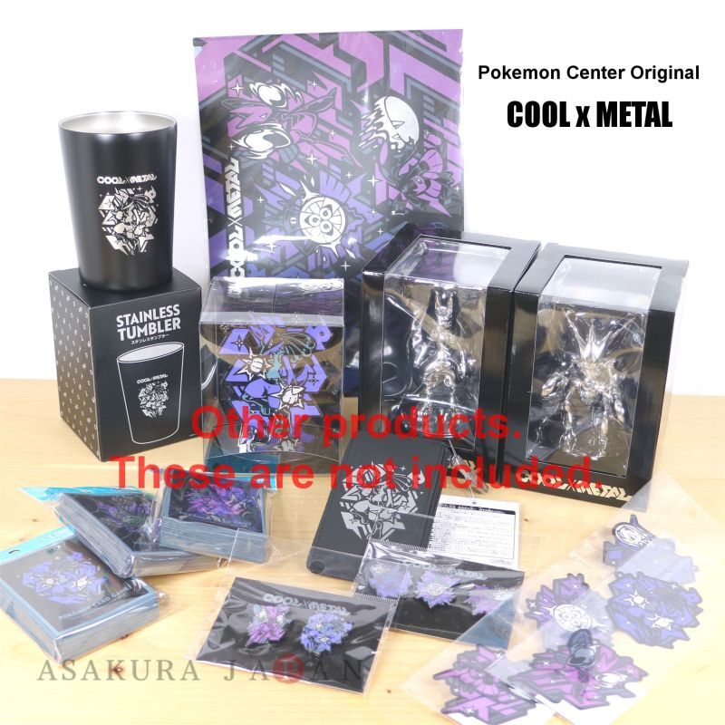 Pokemon COOL × METAL Deck Case & Playmat & Playmat Case Set Japan NEW  Sleeve