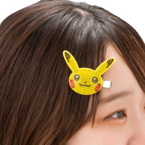 Pokemon Pikachu kawaii [Hair Clip] Set of 2 bangs direct from Japan yellow